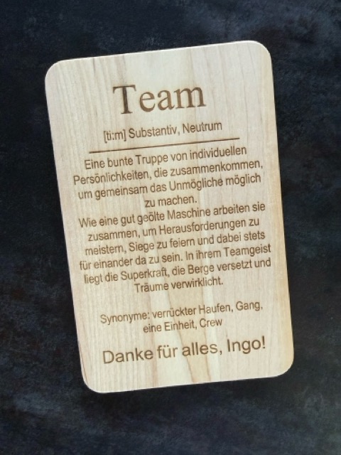Holzbrettchen-TEAM