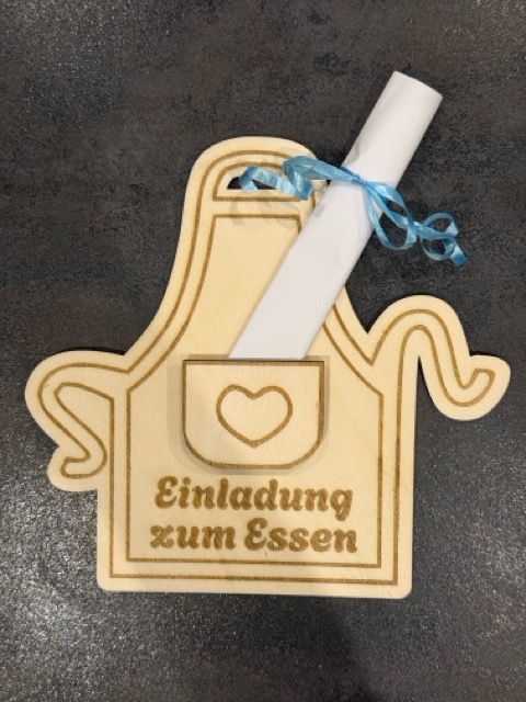 Geschenkgutschein Schürze