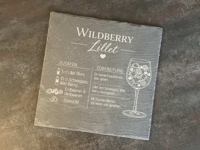Schiefer Rezept Wildberry Lillet