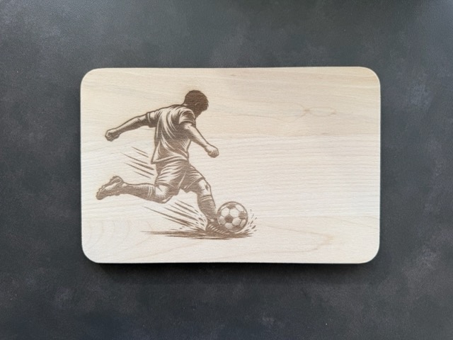Holzbrettchen - Fußball