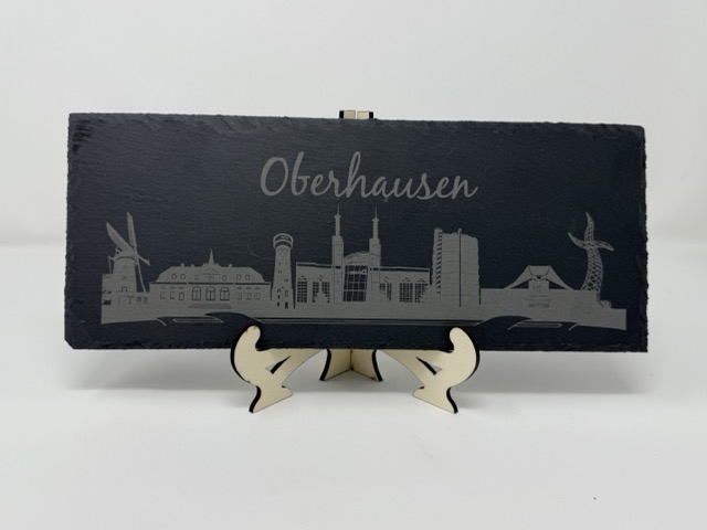 Schieferplatte - Oberhausen Skyline
