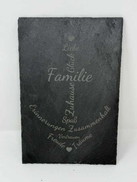 Schieferplatte - Familie Anker