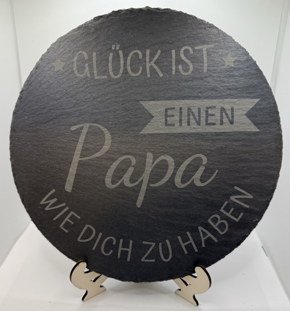 Schieferplaatte - Papa